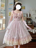 Robe Lolita douce JSK en polyester sans manches pull doux robe Lolita Tea Party