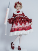 Robe Lolita Douce Polyester Manches Longues Volants Robe Douce Robe Lolita
