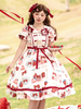 Robe Lolita douce Robe à manches courtes en polyester Robe Lolita de style ROCOCO