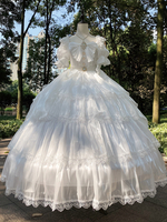 Robe Lolita douce Robe Lolita à manches courtes en polyester