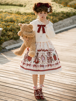 Robe Lolita Douce Robe Lolita de Noël Sans Manches en Polyester