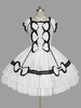 Robe lolita en 100% coton rococo col carré Déguisements Halloween