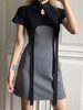 Robe Lolita gothique Qipao Robe Lolita de style chinois à deux tons à manches courtes