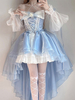 Robe Lolita Hime sans manches avec nœud doux et robe Lolita Tea Party