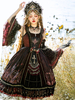Robe Lolita JSK classique bordeaux sans manches nœuds jupes de pull Lolita perlées