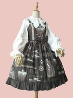 Robe Lolita JSK Classique Fairytale Infanta Jupes Lolita Plissées Déguisements Halloween