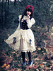Robe Lolita JSK Classique Fairytale Infanta Nœuds Polyester Jupes Lolita Bleu Profond