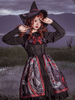 Robe Lolita JSK Noir Argent Sans Manches Noeuds Polyester Cami Lolita Pull Jupes
