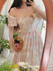 Robe Lolita JSK Rose Sans Manches Fleurs Lolita Jumper Jupes
