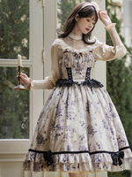 Robe Lolita mignonne en polyester pull sans manches robe Lolita