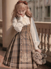 Robe Lolita Mignonne Robe Lolita Style Académique Manches Longues Polyester Plaid