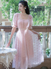 Robe Lolita OP À Motif De Coeurs Robes Une Pièce Lolita En Dentelle Rose