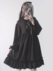 Robe Lolita OP Classique Black Bows Robes Lolita une pièce Déguisements Halloween