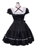 Robe Lolita OP Classique Dentelle Dentelle Volants Robes Lolita One Piece Déguisements Halloween