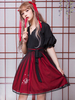 Robe Lolita OP style chinois Tulle à volants Robe bicolore plissée Lolita Déguisements Halloween