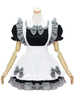 Robe Lolita OP style fille - Plaid - Robe une pièce noire à volants - Lolita Déguisements Halloween