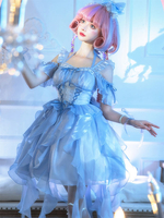 Robe Lolita Polyester Manches Courtes Lolita