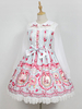 Robe lolita séduisante en polyester impression douse col à revers Déguisements Halloween