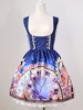 Robe lolita synthétique impression avec noeud Déguisements Halloween