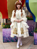 Robe lolita synthétique impression avec noeud Déguisements Halloween