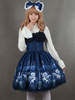 Robe lolita synthétique impression avec noeud Déguisements Halloween