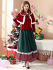 Robe Longue Cosplay Reine De Noël Femmes Costumes Déguisement