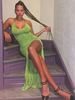 Robe Longue Sexy Femme avec Bretelles à Col Décolleté en V Coupe Cintrée avec Fente Unicolore Robe Eté Robe Sexy
