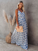 robe longue;robe femme;robe fleurie;robe chic;robe de plage;bon prix robe;robe ete;robe maxi