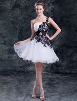 Robe mariage A-ligne en organza blanc avec dentelle