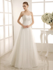 Robe mariée bustier ivoire avec strass et dentelle