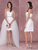 Robe mariée fourreau en organza ivoire avec strass Milanoo