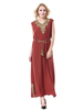Robe maxi en mousseline de soie à deux tons Abaya
