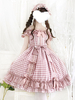 Robe Mignonne JSK Lolita Rose Manches Longues Lolita Déguisements Halloween