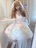 Robe Mignonne Lolita JSK Blanche Rose Nœud