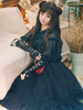 Robe Mignonne Lolita Jsk En Polyester Noir Sans Manches Jupes Pull Lolita