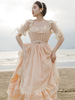 Robe Mignonne Lolita Robe À Manches Courtes En Polyester