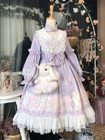 Robe Mignonne Lolita Robe À Manches Longues Bouffantes