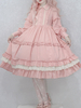 Robe Mignonne Lolita Robe À Manches Longues En Polyester