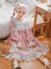 Robe Mignonne Lolita Robe à Volants à Manches Longues OP