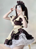 Robe Mignonne Lolita Robe À Volants En Polyester À Manches Courtes