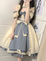 Robe Mignonne Lolita Robe Douce En Polyester À Manches Courtes