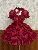 Robe Mignonne Lolita Robe En Polyester À Manches Courtes OP