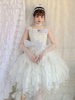 Robe Mignonne Lolita Robe Sans Manches Col Bateau En Polyester