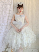 Robe Mignonne Lolita Robe Sans Manches Col Bateau En Polyester