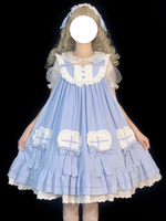 Robe Mignonne Lolita Robe Sans Manches En Polyester