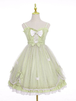 Robe Mignonne Lolita Robe Sans Manches En Polyester Élastique Réglable