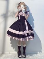Robe Mignonne Simple Lolita Robe Lolita Jumper sans manches en polyester