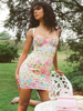 Robe Moulante Courte Femme avec Bretelles à Col Décolleté Coupe Cintrée