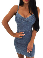 Robe moulante sexy Robe de crayon sans manches avec décolleté au cou