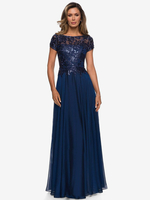 Robe mère à col bijou manches courtes ligne a robes d\